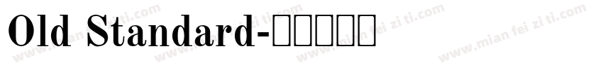 Old Standard字体转换